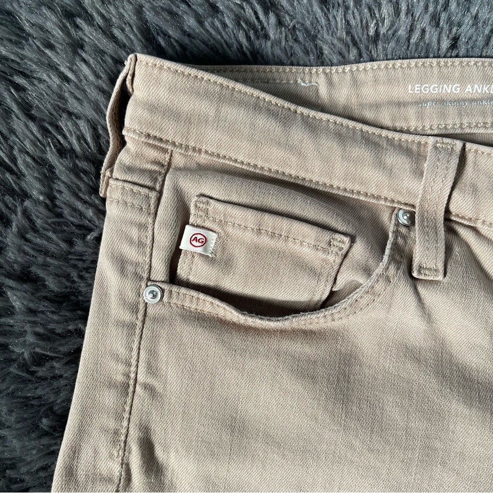 AG Adriano Goldschmied Legging Ankle Beige Jeans Women’s 29x26 - Picture 7 of 13